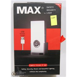 NEW MAX SECURITY LIGHT - SIMPLY PLUG IT IN!