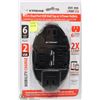 Image 1 : NEW XTREAME DUAL PORT USB WALL TAP WITH 6  POWER