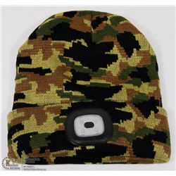 NEW X-CAP 4-LED HEAD LAMP TOQUE - GREEN CAMO