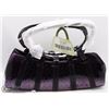 Image 1 : NEW PURPLE SNAKESKIN STYLE METAL RING PURSE