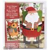 Image 1 : SET OF 2 NEW CHRISTMAS CHAIR COVERS -