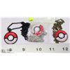 Image 1 : LOT OF THREE POKE BALL PENDANTS ON CHAINS