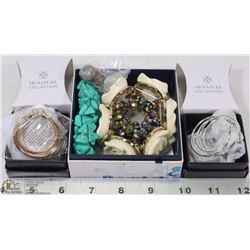 LOT OF JEWELRY INCL SWAROVSKI EARRINGS, NEW AVON