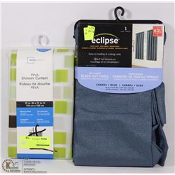 MAINSTAYS PEVA SHOER CURTAIN SOLD WITH ECLIPSE