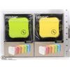 Image 1 : LOT OF 2 MAGIC VIBRATION SPEAKERS GREEN/ YELLOW