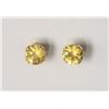 Image 1 : #5-14KT YELLOW GOLD YELLOW SAPPHIRE EARRINGS