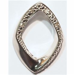 #11-STERLING SILVER DIAMOND PENDANT