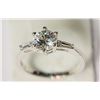Image 1 : #14-STERLING SILVER CUBIC ZIRCONIA RING