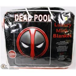 NEW QUEEN SIZE DEADPOOL LUXURY MINK BLANKET