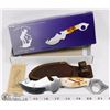 Image 1 : NEW 8¾" BONE COLLECTOR HUNTING KNIFE WITH