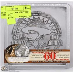 2005 STERLING SILVER 5 CENT COIN AND BRONZE