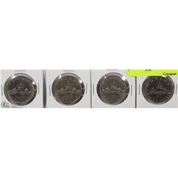 1968,1969,1975,1976 CANADIAN DOLLAR COINS