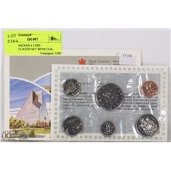 1986 CANADIAN 6 COIN UNCIRCULATED SET WITH COA