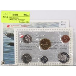 1988 CANADIAN 6 COIN UNCIRCULATED SET WITH COA