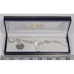 CHARM BRACELET WITH LARGE HEART SHAPED TREE