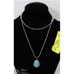 TURQUOISE PENDANT WITH CHAIN