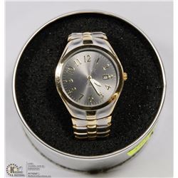 GOLD & SILVER TONE FASHION STAINLESS STEEL MENS