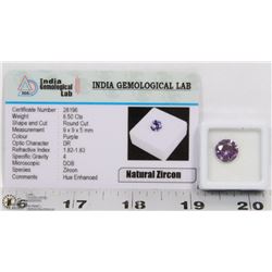 #88-NATURAL ZIRCON PURPLE CAMBODIA