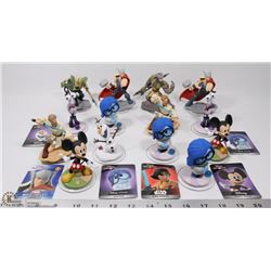 LOT OF 14 DISNEY INFINITY FIGURES