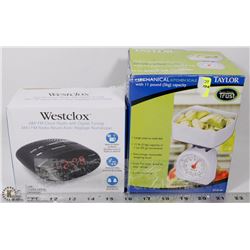 WESTCLOX ALARM CLOCK SOLD WITH TAYLOR KITCHEN