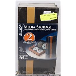 2 BINDER MEDIA STORAGE SET