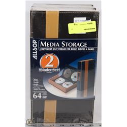 2 BINDER MEDIA STORAGE SET