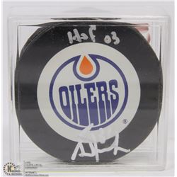 GRANT FUHR AUTOGRAPHED PUCK