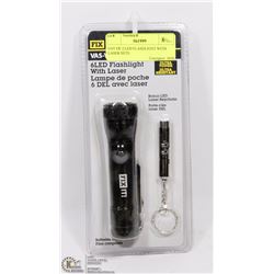 LOT OF TWO LED FLASHLIGHT/ LASER SETS