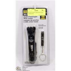 LOT OF TWO LED FLASHLIGHT/ LASER SETS