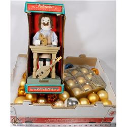 FLAT OF CHRISTMAS ORNAMENTS