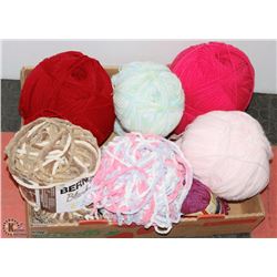 FLAT OF ASSORTED YARN
