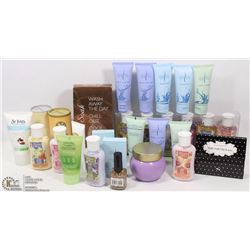 FLAT OF LOTIONS AND OTHER BATH PRODUCTS