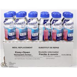 CASE OF ENSURE MEAL SUPPLEMENTS STRAWBERRY