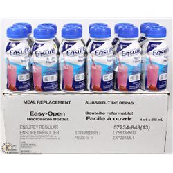 CASE OF ENSURE MEAL SUPPLEMENTS STRAWBERRY