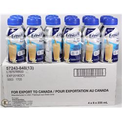 CASE OF ENSURE MEAL SUPPLEMENTS VANILLA BB JUL2018
