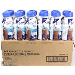 CASE OF ENSURE MEAL SUPPLEMENTS CHOCOLATE