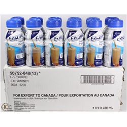 CASE OF ENSURE MEAL SUPPLEMENTS BUTTER PECAN