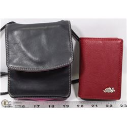 NEW DEREK ALEXANDER PURSE AND NEW ROOTS LEATHER