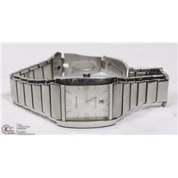 PERRY ELLIS MEN'S STEEL WATCH WITH DATE