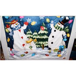 CHRISTMAS SNOWMAN BLANKET