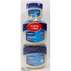 NEW PACKAGE OF 3 VASELINE PETROLEUM JELLY