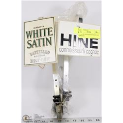 A PAIR OF VINTAGE BAR MANCAVE DISPLAYS