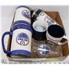 Image 1 : BOX W/ EDMONTON OILERS MUGS & GLASSES