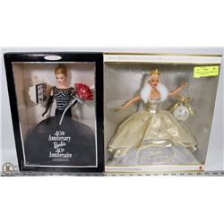 LOT OF 2 COLLECTOR BARBIES INCL 40TH ANNIVERSARY &