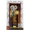Image 1 : STAINGLASS STYLE FLORAL DESIGN WALL HANGING.