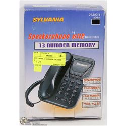 SYLVANIA 13 NUMBER SPEAKER PHONE.