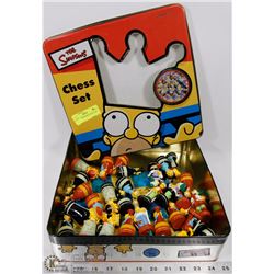 THE SIMPSONS CHESS SET IN A TIN BOX