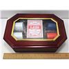 Image 2 : #2 - POKER SET IN GLASS TOPPED WOODEN BOX
