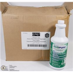 CASE OF 12 ECOPURE READY TO USE HEAVY DUTY