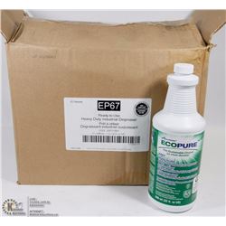 CASE OF 12 ECOPURE READY TO USE HEAVY DUTY